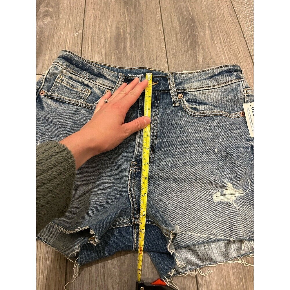 Old navy Denim Jean Shorts Distressed Size 6 - Picture 9 of 13